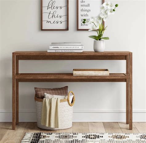 Threshold Designed With Studio McGee Herriman Wooden Console Table With