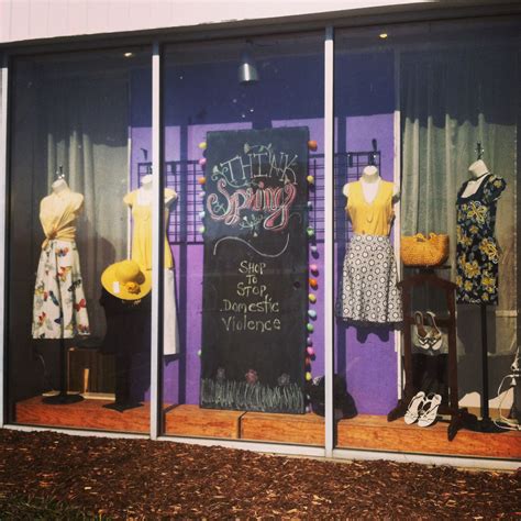 Thrift Store Window Display