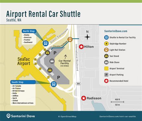 thrifty car rental seattle airport directions