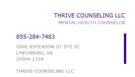 thrive counseling llc va