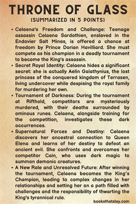 Throne of Glass Plot