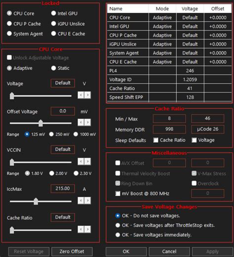 Throttlestop Can't Unlock Adjustable Voltage