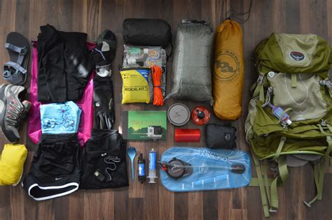 through hike gear