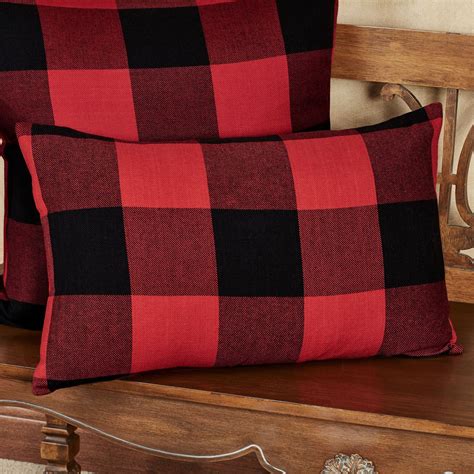 Incredible Throw Pillows Red And Black Plaid New Ideas