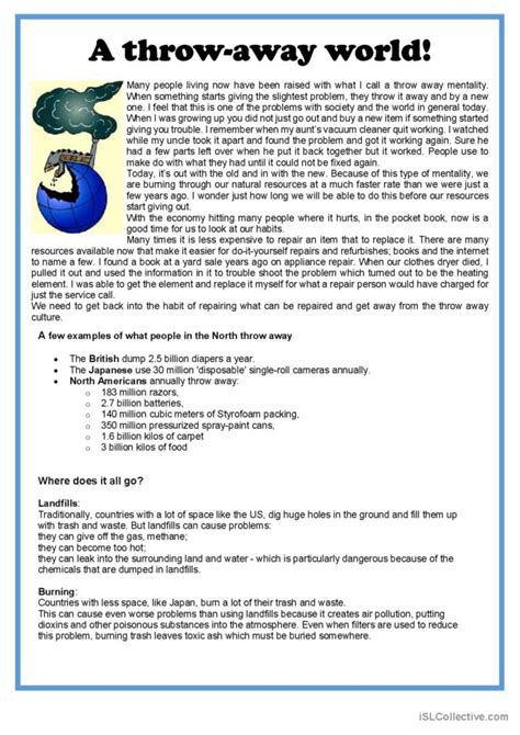 Throw Away World Synonyms