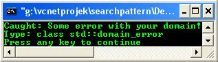 Throw Domain Error C++ Example