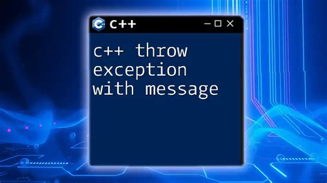 Throw Error Message In C#