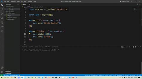 Throw Error With Status Code Express