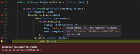 Throw Exception Javascript Promise