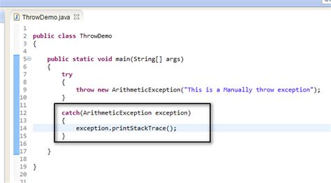 Throw Exception Using Dothrow When Configuration