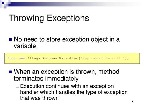 Throw Illegalargumentexception With Message