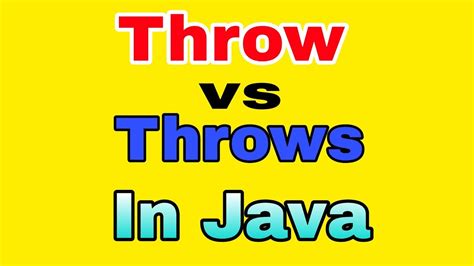Throw In Java In Hindi