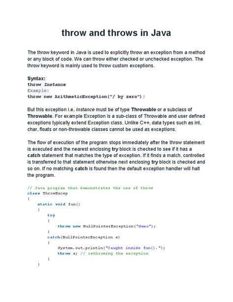 Throw In Stream Java