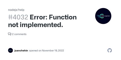 Throw New Error'function Not Implemented '