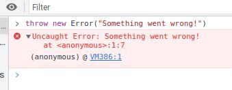 Throw New Error Es6