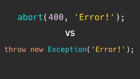 Throw New Error Laravel