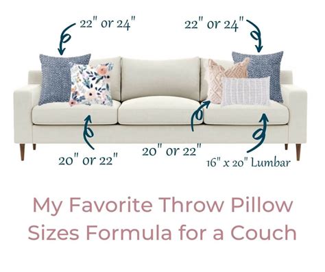 Throw Pillow Size Sofa