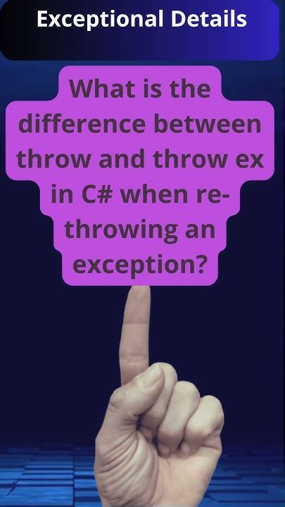 Throw Vs Throw Exception In C#