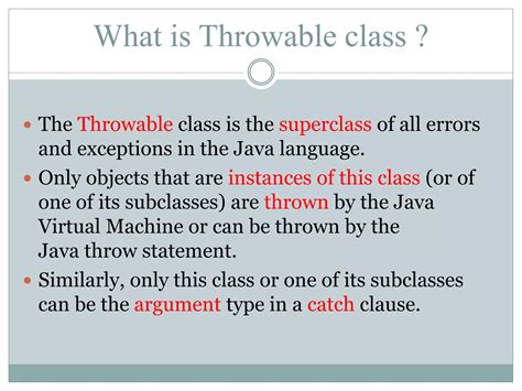 Throwable Class Methods In Java