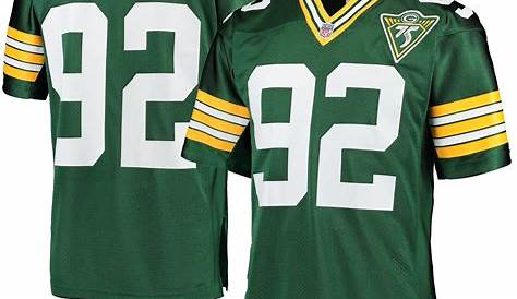 This is a Classic Green Bay Packers Memorial Throwback Jersey with Gold