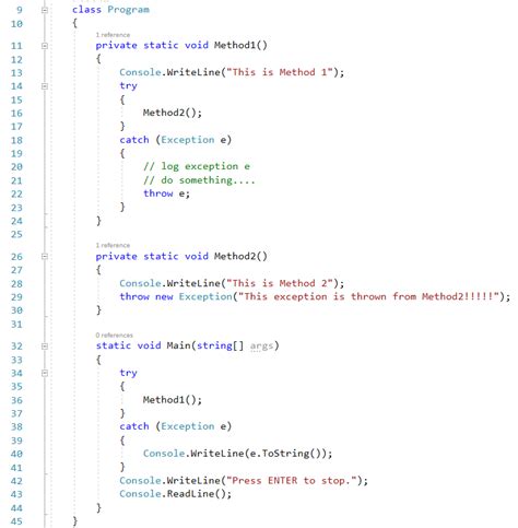 Throwexception C#