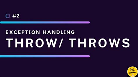 Throws Exception Keyword