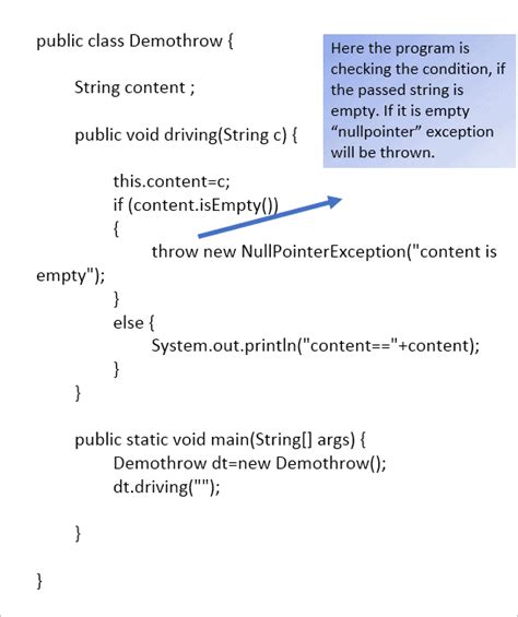 Throws Exception Programs