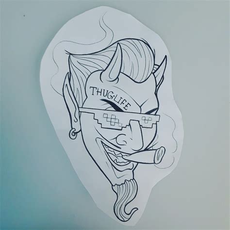 Thug Tattoos Drawing