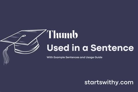 Thumb Sentence Examples