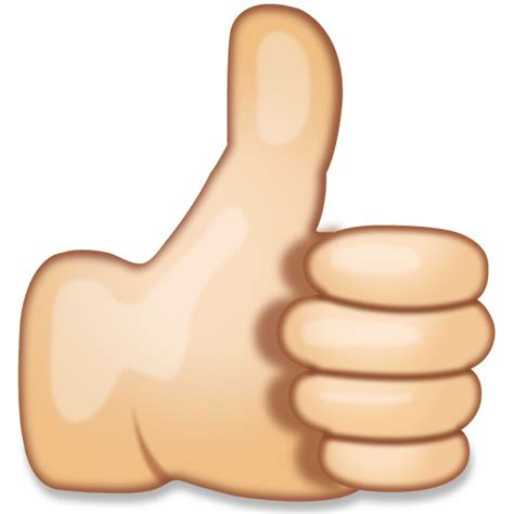 thumbs up emoji transparent sticker