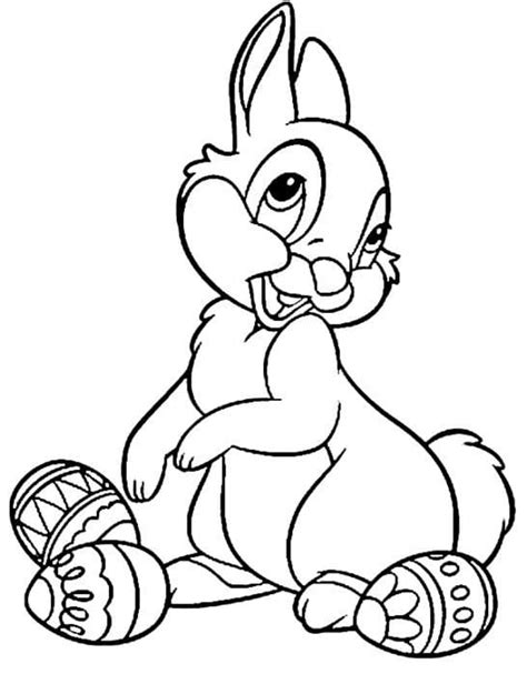 Thumper Easter Color Page