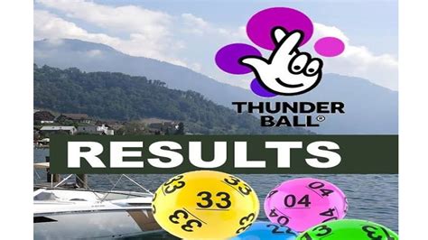 thunderball lottery results latest