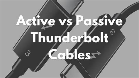 Thunderbolt Active Vs Passive
