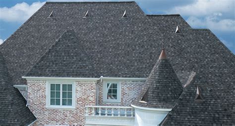 Tamco Heritage Thunderstorm Grey shingles French country exterior