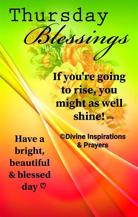 thursday blessings and inspiration