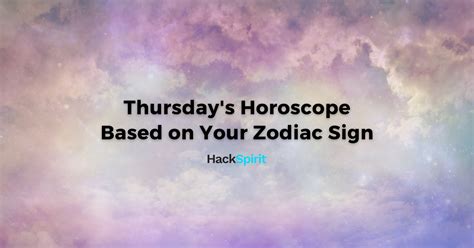 Thursday Horoscope