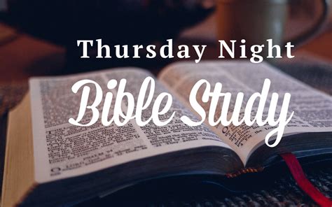 thursday night bible study near me