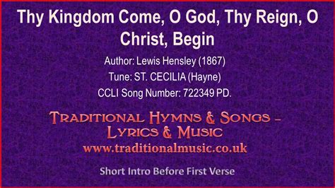 thy kingdom come songs