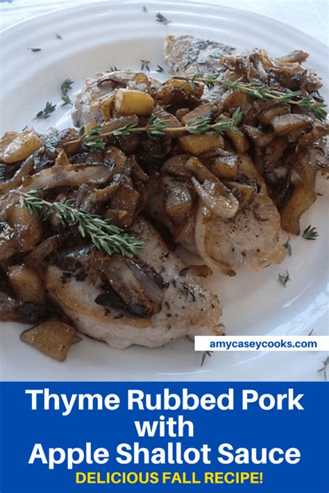 Thyme Sauce For Pork