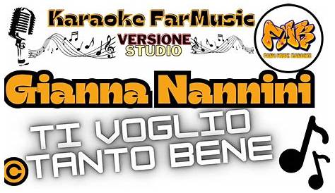 Vasco Rossi - TI VOGLIO BENE - karaoke - YouTube