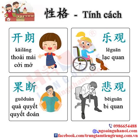 tiếng trung chủ đề tính cách