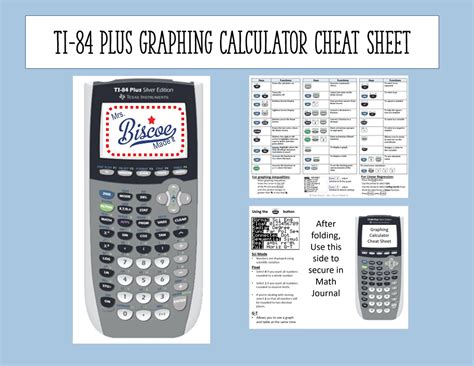 Ti-84 Plus Ce Cheat Sheet