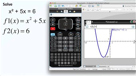 Using nSolve to Solve Quadratic Equations in the TI Nspire CX