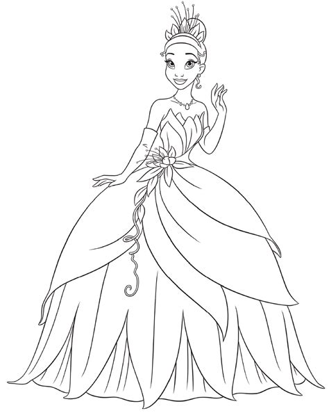 Printable Princess Tiana Coloring Pages For Kids Cool2bKids