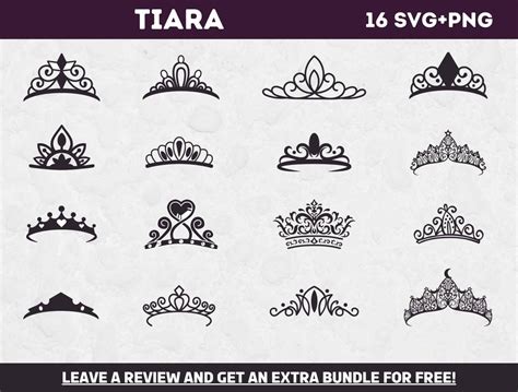 Sparkle like royalty with stunning tiara SVG designs - Get yours now!