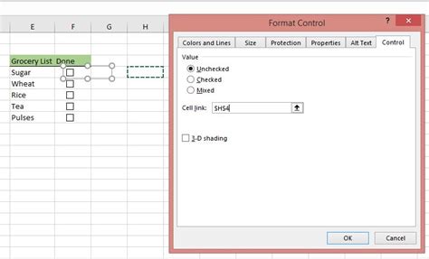 5 Tips Tickbox Excel