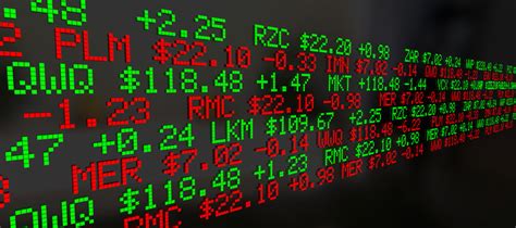 ticker tape stock market standalone