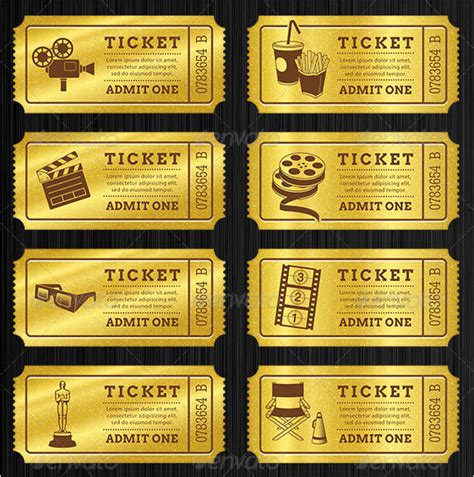46+ Print Ready Ticket Templates PSD for Various Types of Events PSD