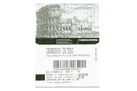 ticket for colosseum rome