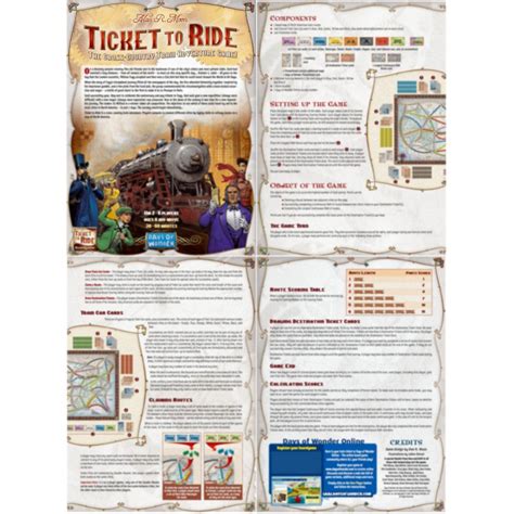 Official Ticket to Ride Rules